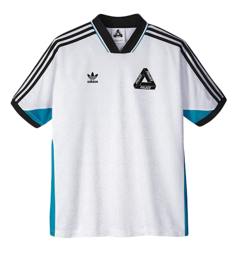 Palace adidas SSL Team Shirt White/Bold Aqua
