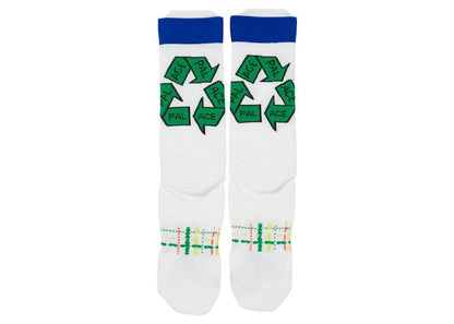 Palace x adidas Running Socks White