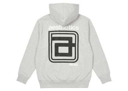 Palace x Aesthetics Hood Grey Marl