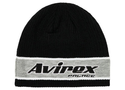 Palace x Avirex Nein Cuff Beanie Black