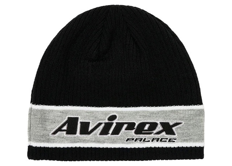 Palace x Avirex Nein Cuff Beanie Black