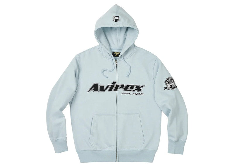 Palace x Avirex Zip Hood Chill Blue