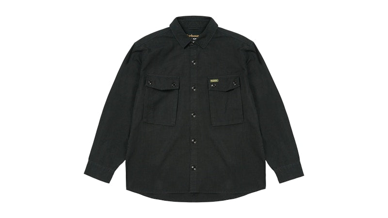 Palace x Barbour Officer Shirt Black