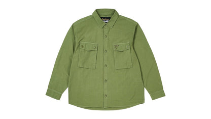 Palace x Barbour Officer Shirt Olivedrab