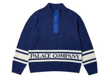 Palace x C.P. Company Funnel Neck Knit Bright Cobalt