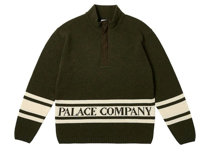 Palace x C.P. Company Funnel Neck Knit Olive