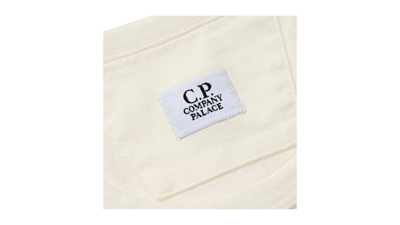 Palace x C.P. Company Mercerized Jersey 30/2 Twisted T-Shirt White