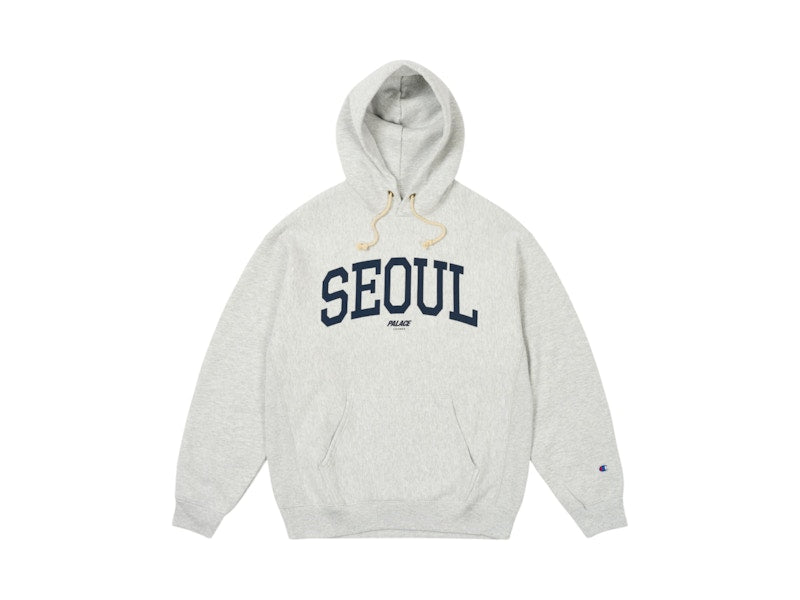 Palace x Champion Shop Seoul Hood Grey Marl