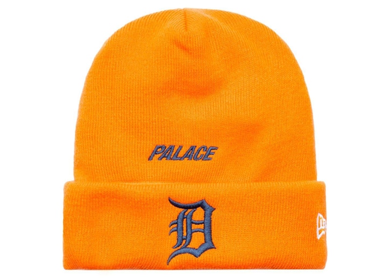 Palace x Detroit Tigers New Era Ski Mask Beanie Orange/Blue