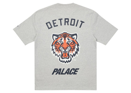 Palace x Detroit Tigers New Era T-shirt Grey Marl