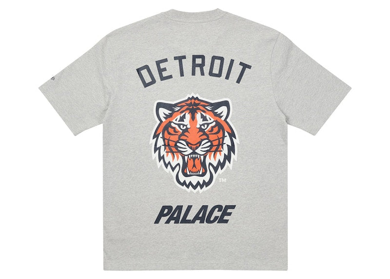 Palace x Detroit Tigers New Era T-shirt Grey Marl
