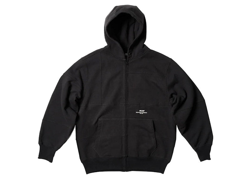 Palace x Engineered Garments Heavy Patchwork Zip Hood Black