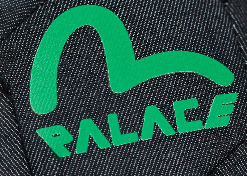 Palace x Evisu Denim Football Indigo Raw