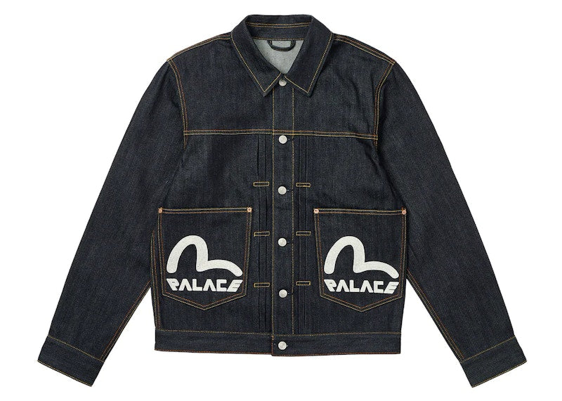 Palace x Evisu Dice Denim Jacket Raw