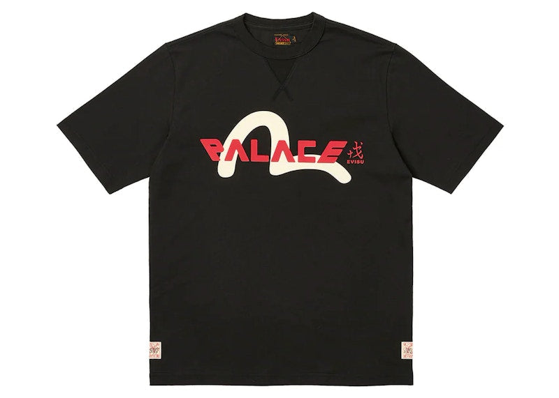 Palace x Evisu Logo T-Shirt Black