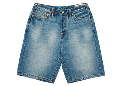 Palace x Evisu Long Denim Short Light Wash