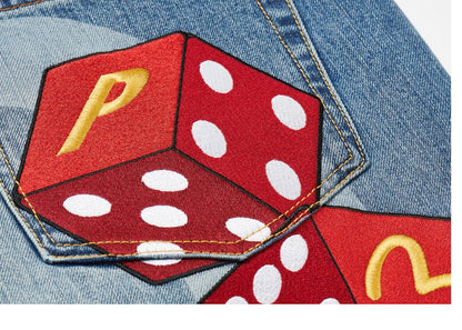 Palace x Evisu Long Denim Short Light Wash