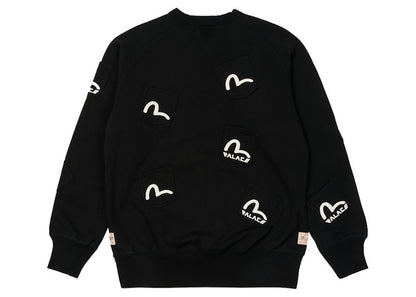 Palace x Evisu Multi Pocket Crew Black