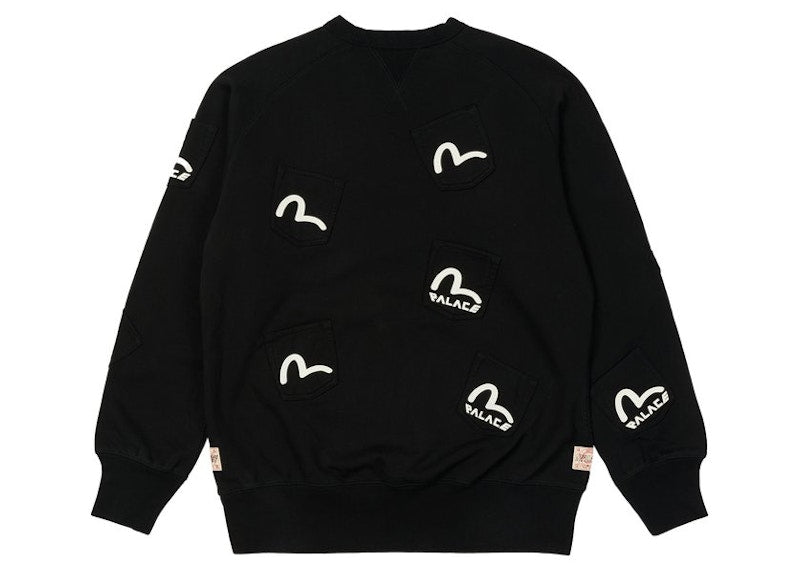 Palace x Evisu Multi Pocket Crew Black