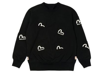 Palace x Evisu Multi Pocket Crew Black