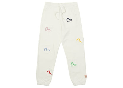 Palace x Evisu Multi Pocket Joggers Egret