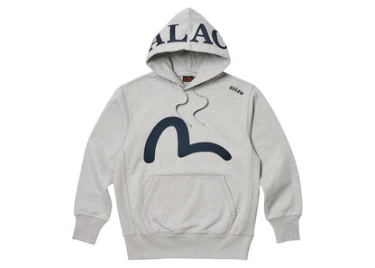 Palace x Evisu Seagull Hood Grey Marl