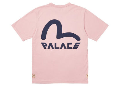 Palace x Evisu Seagull T-shirt Pink Nectar