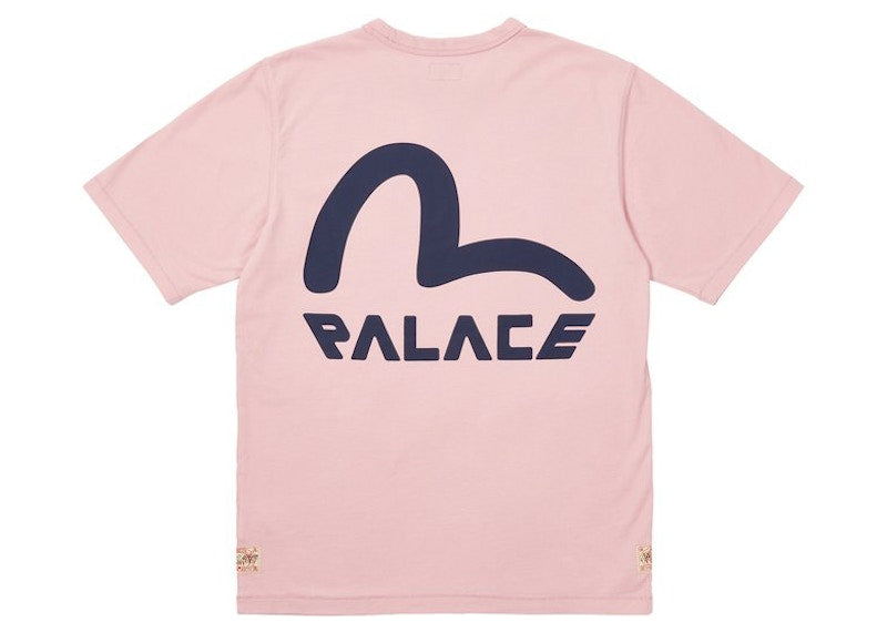 Palace x Evisu Seagull T-shirt Pink Nectar