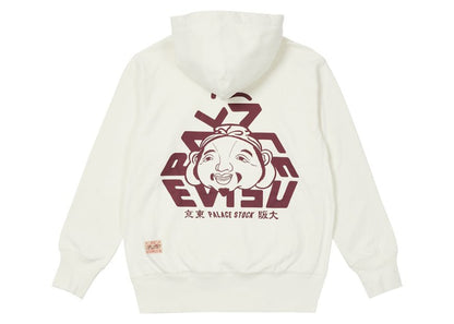 Palace x Evisu Tri-Godhead Hood Egret