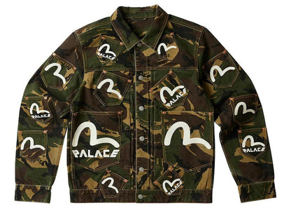 Palace x Evisu Type One Denim Jacket Camo