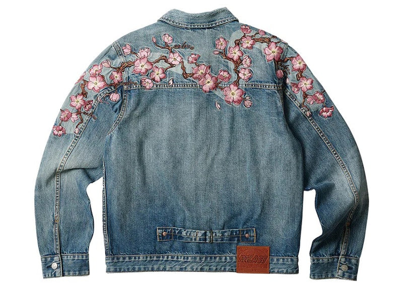 Palace x Evisu Type One Denim Jacket Stone Wash