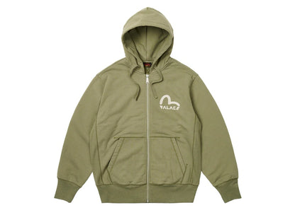 Palace x Evisu Zip Hood Olive