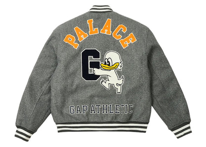 Palace x Gap Varsity Jacket Grey