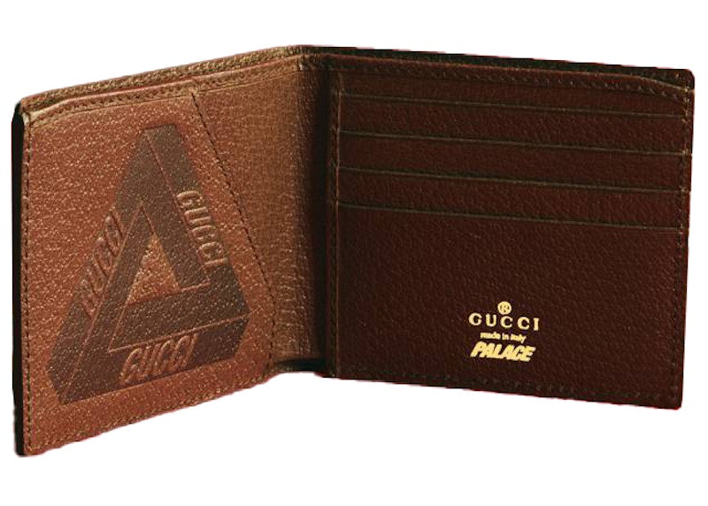 Palace x Gucci GG-P Bi-Fold Wallet Beige