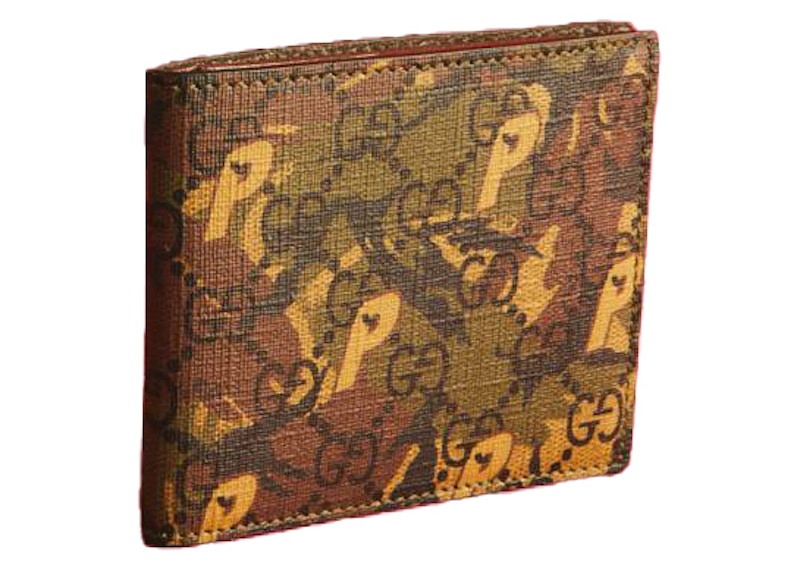 Palace x Gucci GG-P Bi-Fold Wallet Camouflage