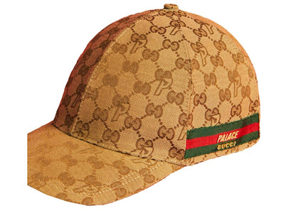 Palace x Gucci GG-P Canvas Baseball Hat Beige
