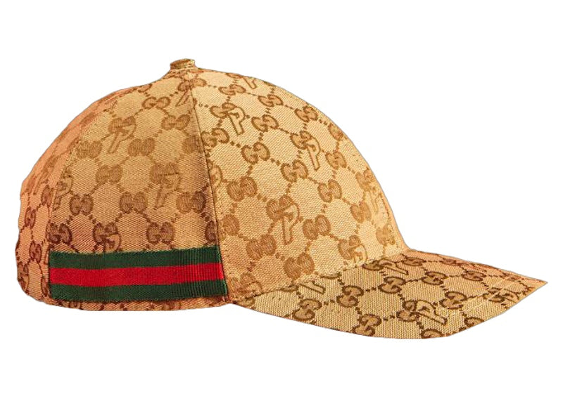 Palace x Gucci GG-P Canvas Baseball Hat Beige