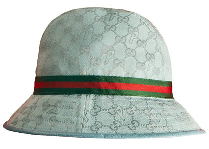 Palace x Gucci GG-P Canvas Web Logo Fedora Pale Blue