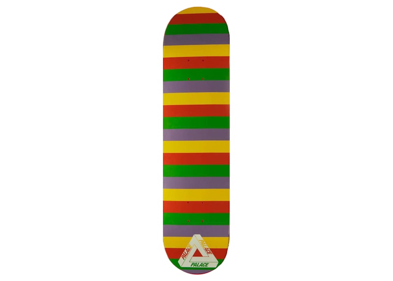 Palace x Gucci Multicolor Skateboard Deck Multicolor Stripes