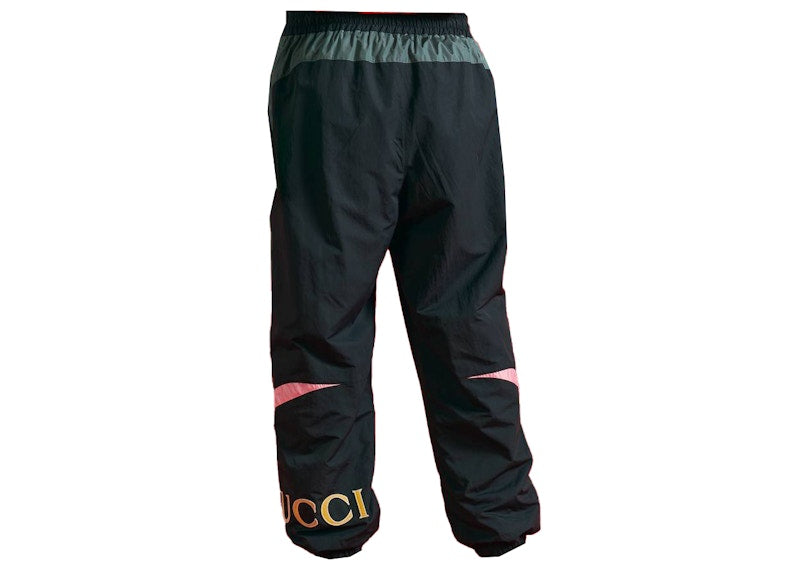 Palace x Gucci Nylon Patches Track Pants Black