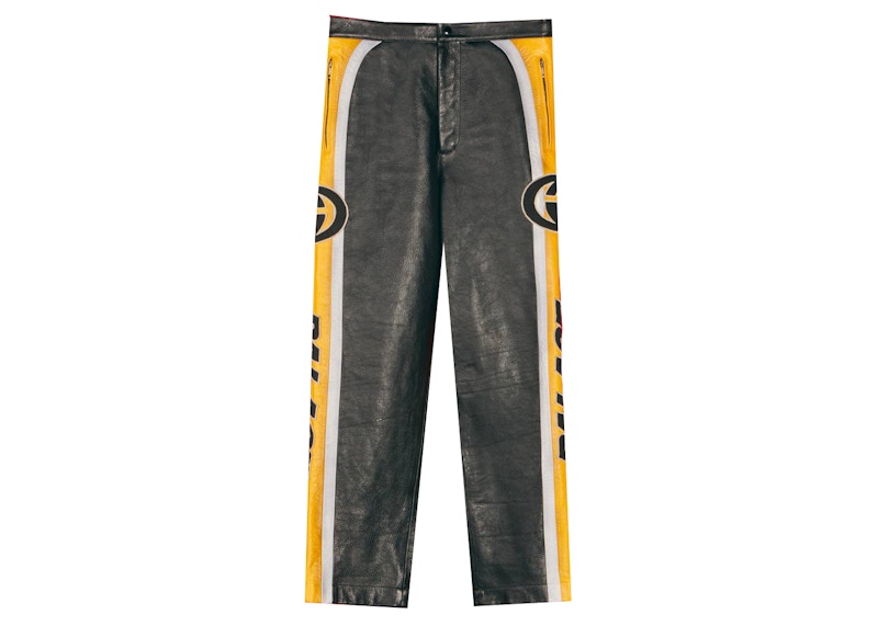 Palace x Gucci Patches Leather Pants Black
