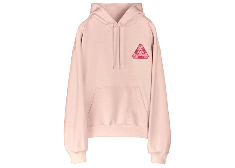 Palace x Gucci Tri-Ferg GG Patch Hoodie Parfait Pink