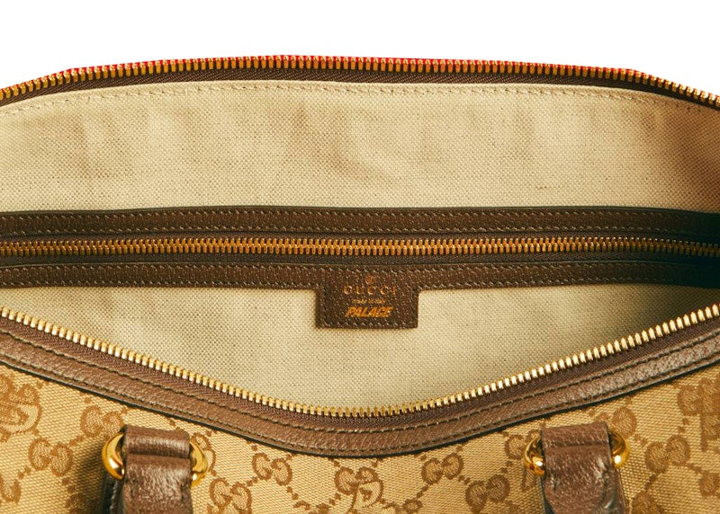 Palace x Gucci Triferg Canvas GG-P Duffle Bag Beige/Ebony