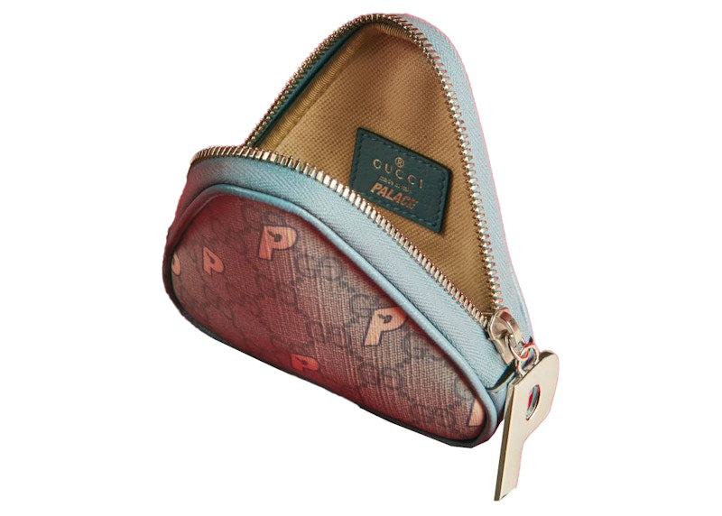 Palace x Gucci Triferg Supreme GG-P Coin Purse Pale Blue