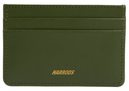Palace x Harrods Leather Logo Card Holder Green