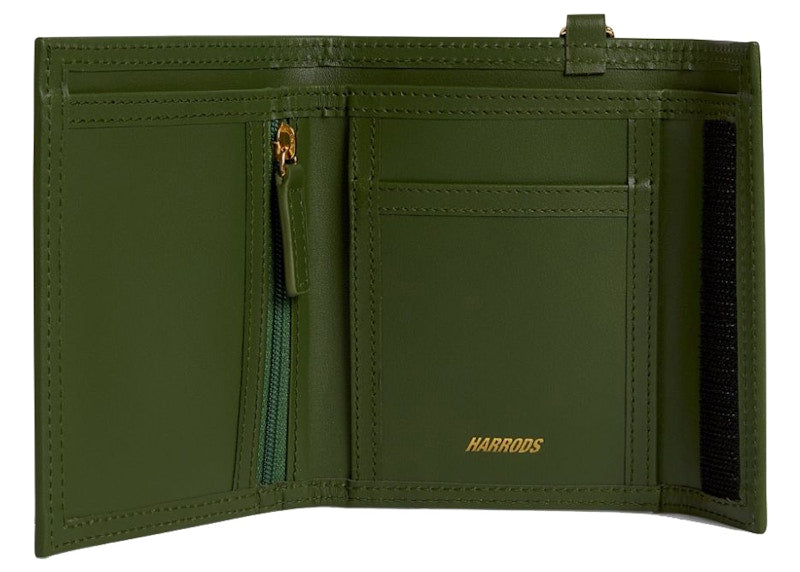 Palace x Harrods Leather Logo Chain Wallet Green