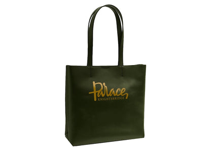 Palace x Harrods Leather Logo Shopper Bag Green