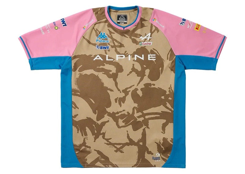 Palace x Kappa For Alpine Driver Jersey Desert Camo