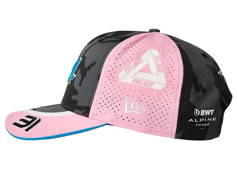 Palace x Kappa New Era For Alpine 9Fifty Curved Brim Pit Ocon Cap Night Desert Camo