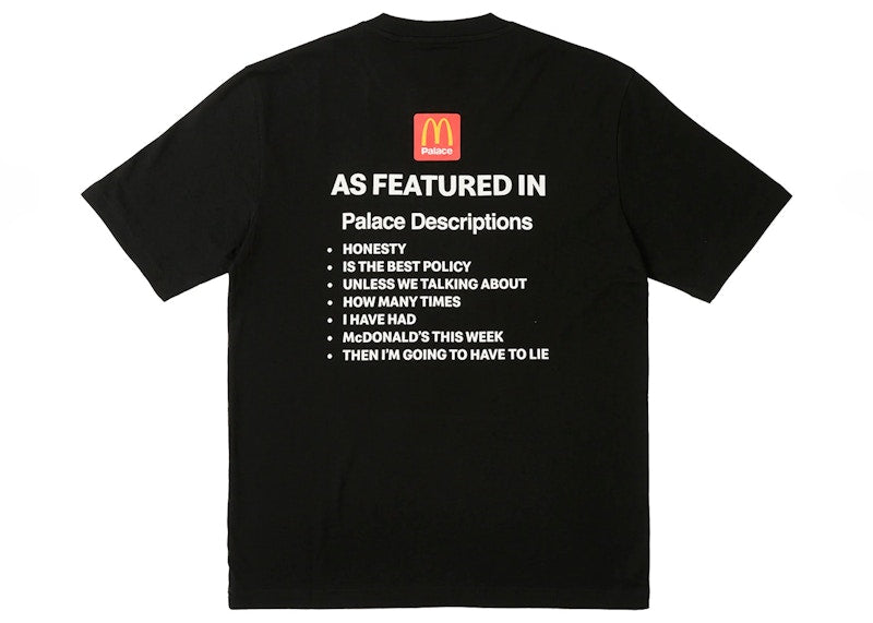 Palace x McDonald's Description I T-shirt Black